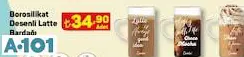 BOROSİLİKAT DESENLİ LATTE BARDAĞI